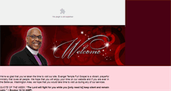 Desktop Screenshot of evangeltemplefgc.org